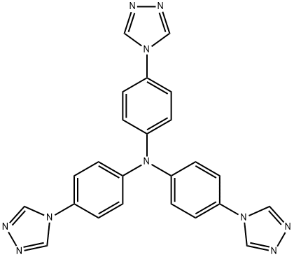 Benzenamine, 4-(4H-1,2,4-triazol-4-yl)-N,N-bis[4-(4H-1,2,4-triazol-4-yl)phenyl]- Struktur