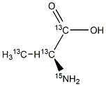 L-Alanine-13C3,15N Struktur