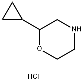 2-cyclopropylmorpholine hydrochloride Struktur