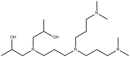 1,1'-[(3-{bis[3-(dimethylamino)propyl]amino}propyl)imino]dipropan-2-ol Struktur