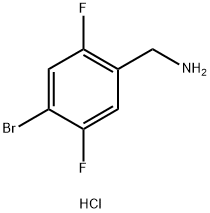 (4-Bromo-2,5-difluorophenyl)methanamine hydrochloride Struktur