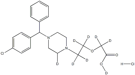 Cetirizine-d8 (hydrochloride) Struktur