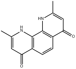 1,10-Dihydro-2,9-dimethyl-1,10-phenanthroline-4,7-dione Struktur