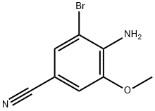 4-amino-3-bromo-5-methoxybenzonitrile Struktur