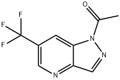 1-(6-Trifluoromethyl-pyrazolo[4,3-b]pyridin-1-yl)-ethanone Structure