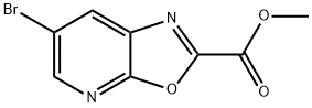 methyl 6-bromooxazolo[5,4-b]pyridine-2-carboxylate Struktur