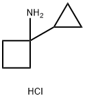 1-cyclopropylcyclobutan-1-amine hydrochloride Struktur