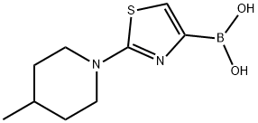 2-(4-METHYLPIPERIDIN-1-YL)THIAZOLE-4-BORONIC ACID Struktur