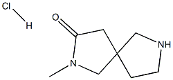 2-methyl-2,7-diazaspiro[4.4]nonan-3-one hydrochloride Struktur