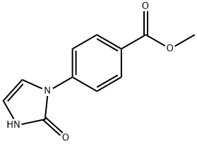 methyl 4-(2-oxo-2,3-dihydro-1H-imidazol-1-yl)benzoate Struktur