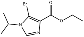 Ethyl 5-bromo-1-(propan-2-yl)-1H-imidazole-4-carboxylate Struktur