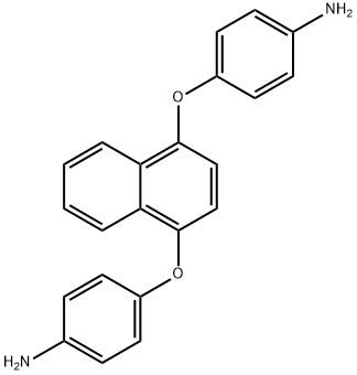 Benzenamine, 4,4'-[1,4-naphthalenediylbis(oxy)]bis- Struktur