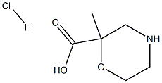 2-methylmorpholine-2-carboxylic acid hydrochloride Struktur