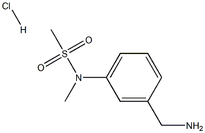 N-[3-(aminomethyl)phenyl]-N-methylmethanesulfonamide hydrochloride Struktur