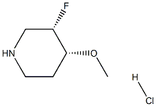 (3S,4R)-3-fluoro-4-methoxypiperidine hydrochloride Struktur