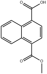 4-(methoxycarbonyl)-1-naphthoic acid Struktur