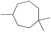 1,1,4-Trimethylcycloheptane. Struktur