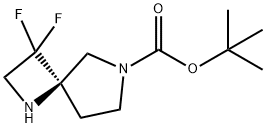 tert-butyl (R)-3,3-difluoro-1,6-diazaspiro[3.4]octane-6-carboxylate Struktur