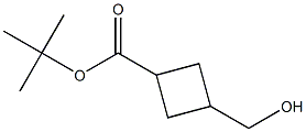 tert-butyl 3-(hydroxymethyl)cyclobutane-1-carboxylate Struktur