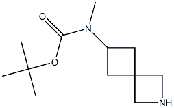 tert-butyl N-{2-azaspiro[3.3]heptan-6-yl}-N-methylcarbamate Struktur