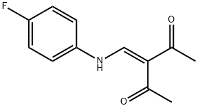 3-[(4-FLUOROANILINO)METHYLIDENE]PENTANE-2,4-DIONE Struktur