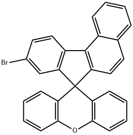 9-bromospiro[benzo[c]fluorene-7,9'-xanthene] Struktur