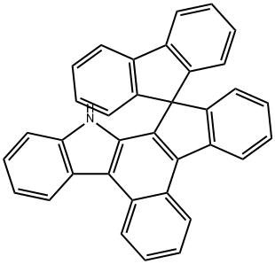 Spiro[benz[c]indeno[2,1-a]carbazole-14(13H),9'-[9H]fluorene] Struktur