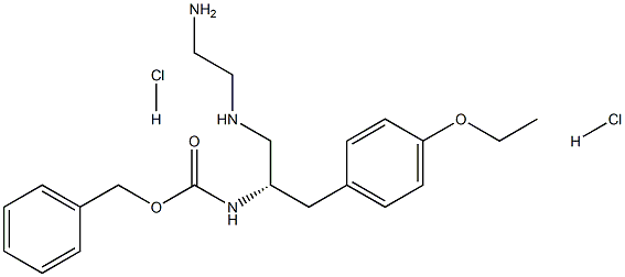 benzyl [(2S)-1-[(2-aminoethyl)amino]-3-(4-ethoxyphenyl)propan-2-yl]carbamate dihydrochloride Struktur