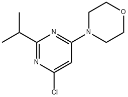 4-chloro-2-(iso-propyl)-6-morpholinopyrimidine Struktur