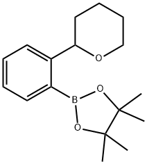 2-(Oxan-2-yl)phenylboronic acid pinacol ester Struktur