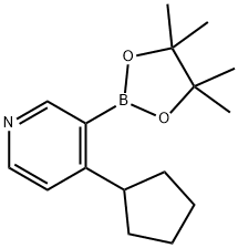 4-(Cyclopentyl)pyridine-3-boronic acid pinacol ester Struktur