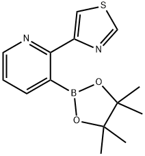 2-(Thiazol-4-yl)pyridine-3-boronic acid pinacol ester Struktur