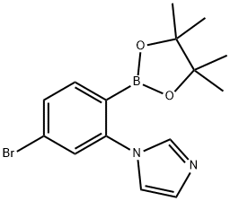 4-Bromo-2-(1H-imidazol-1-yl)phenylboronic acid pinacol ester Struktur