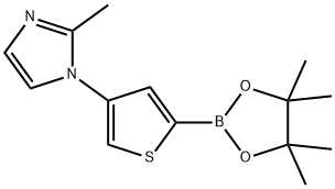 4-(2-Methylimidazol-1-yl)thiophene-2-boronic acid pinacol ester Struktur