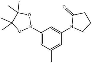 1-[3-(TETRAMETHYL-1,3,2-DIOXABOROLAN-2-YL)-5-METHYLPHENYL]PYRROLIDIN-2-ONE Struktur