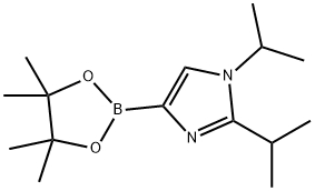 1,2-diisopropyl-4-(4,4,5,5-tetramethyl-1,3,2-dioxaborolan-2-yl)-1H-imidazole Struktur