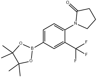 1-[4-(TETRAMETHYL-1,3,2-DIOXABOROLAN-2-YL)-2-TRIFLUOROMETHYLPHENYL]PYRROLIDIN-2-ONE Struktur