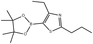 4-Ethyl-2-(n-propyl)thiazole-5-boronic acid pinacol ester Struktur