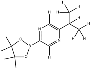 [5-(iso-Propyl)pyrazine-d9]-2-boronic acid pinacol ester Struktur