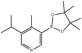 4-Methyl-5-(iso-propyl)pyridine-3-boronic acid pinacol ester Struktur