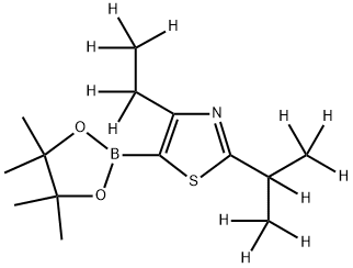 [4-Ethyl-2-(iso-propyl)-d12]-thiazole-5-boronic acid pinacol ester Struktur