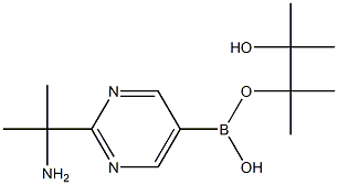 2-(2-Aminopropan-2-yl)pyrimidine-5-boronic acid pinacol ester Struktur