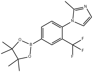 3-Trifluoromethyl-4-(2-methylimidazol-1-yl)phenylboronic acid pinacol ester Struktur