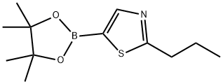 2-propyl-5-(4,4,5,5-tetramethyl-1,3,2-dioxaborolan-2-yl)thiazole Struktur