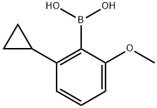 2-Methoxy-6-cyclopropylphenylboronic acid Struktur