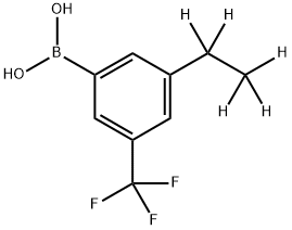 3-(Trifluoromethyl)-5-(ethyl-d5)-phenylboronic acid Struktur