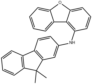 1-Dibenzofuranamine, N-(9,9-dimethyl-9H-fluoren-2-yl)- Struktur