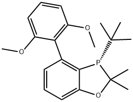 (S)-3-(tert-butyl)-4-(2,6-dimethoxyphenyl)-2,2-dimethyl-2,3-dihydrobenzo[d][1,3]oxaphosphole Struktur