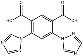 1,3-Benzenedicarboxylic acid, 4,6-di-1H-1,2,4-triazol-1-yl- Struktur