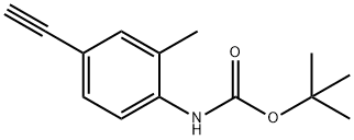 tert-butyl (4-ethynyl-2-methylphenyl)carbamate Struktur